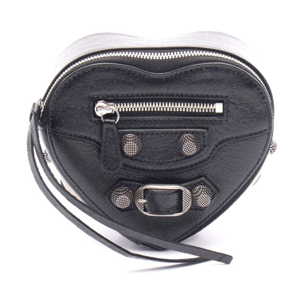 Balenciaga Le Cagole Heart Leather Pouch - Picture 1 of 6